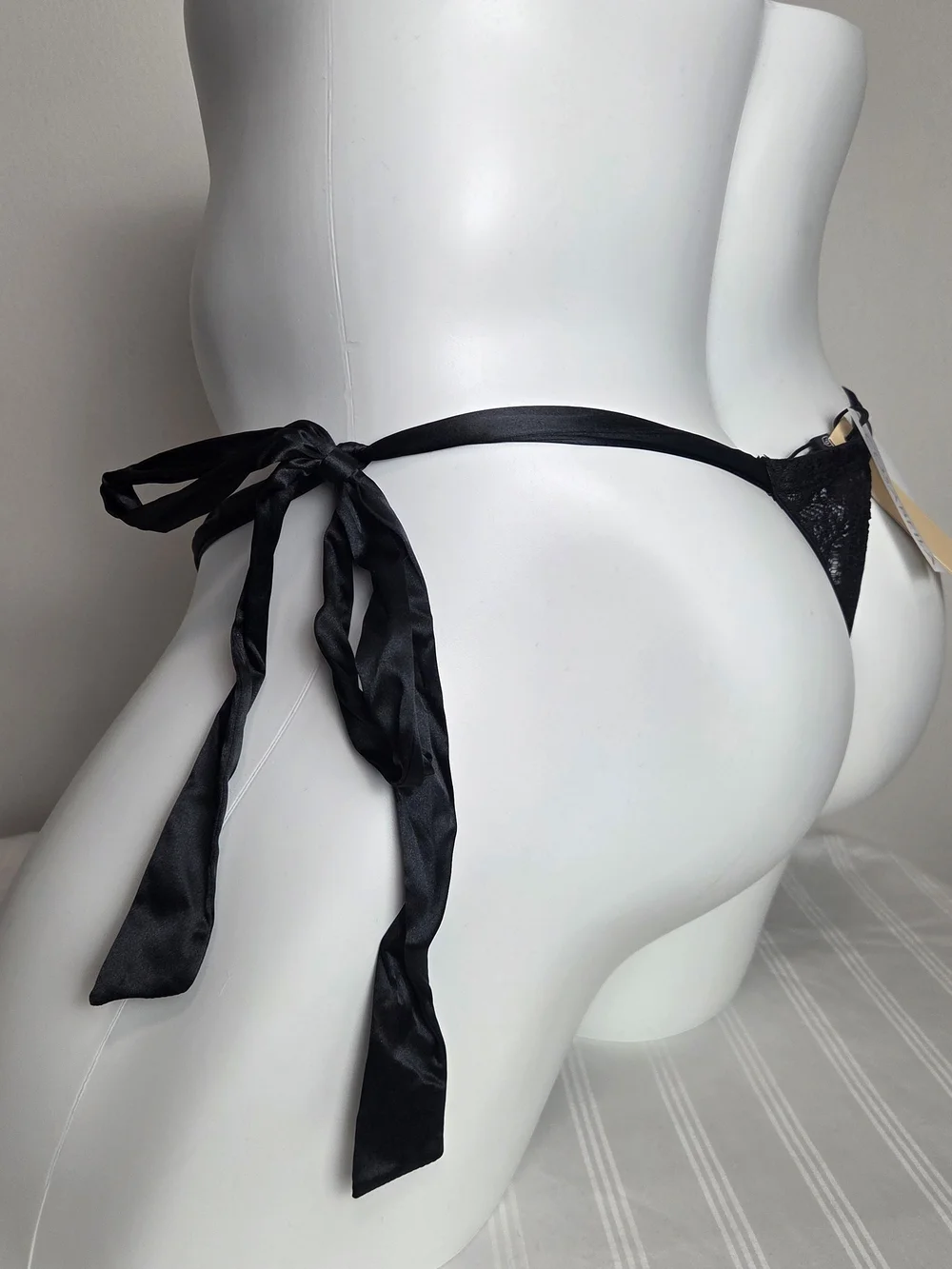 Cosabella Black Lace Tie-Side Briefs